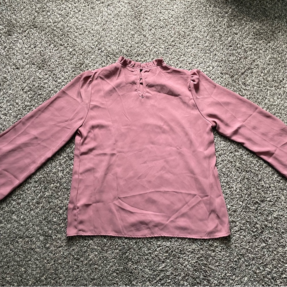 Pink Ruffle Neck Top - Picture 6 of 6